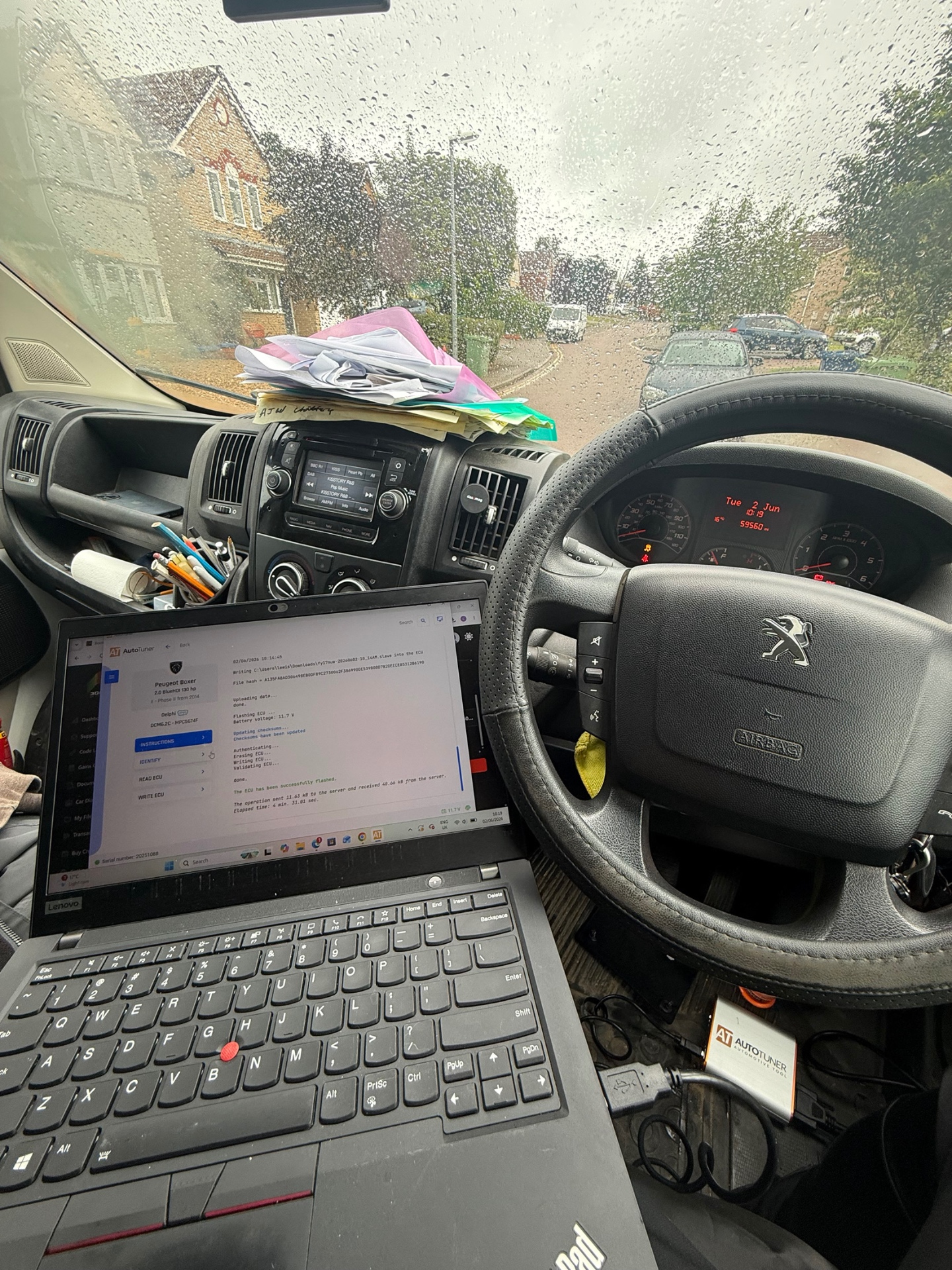 Peugeot Boxer 2.0 BlueHDi mobile ECU remap in Ely